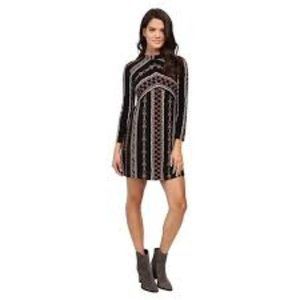 Free People Stella Printed Mini Dress, Small